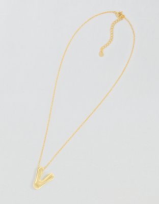 Athra Bubble Letter Necklace