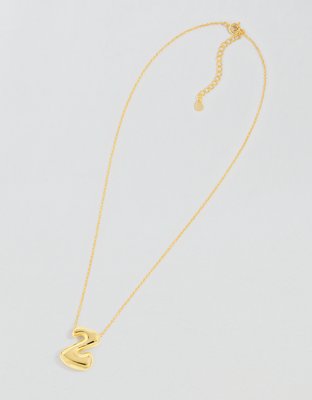 Athra Bubble Letter Necklace