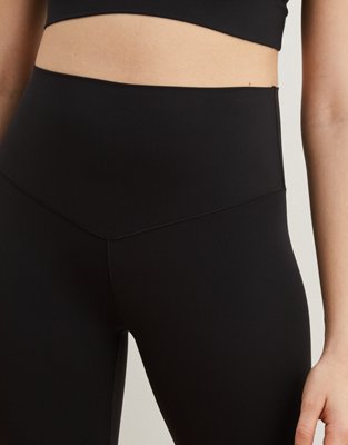 Aerie Play Real Me High Waisted 7/8 Legging, True Black | Aerie for ...