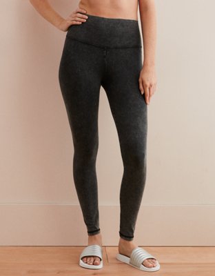 aerie black flare leggings