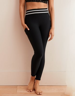 aerie BASIC - Leggings - Trousers - true black/black - Zalando.de