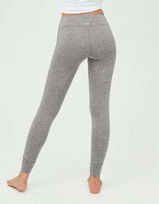 Aerie Play Pocket & Cuff Legging, Medium Heather