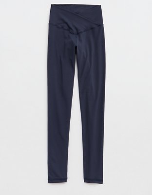 OFFLINE By Aerie Real Me High Waisted Crossover Legging Women's Steel Blue XL Long