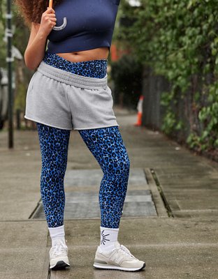 SANDRA- SEAMLESS RIBBED JOGGERS- BLUE