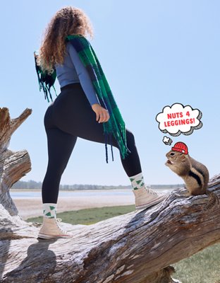 OFFLINE By Aerie Real Me Waffle High Waisted Crossover Legging