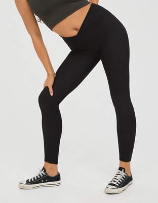 aerie aerie OFFLINE By Aerie Real Me Waffle High Waisted Ruched Flare  Legging 64.95