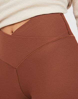 Waffle Knit Legging | Taupe