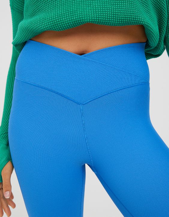 OFFLINE By Aerie Real Me Waffle High Waisted Crossover Legging