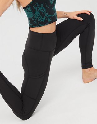 OFFLINE By Aerie The Hugger Crossover High Waisted Crackle Legging