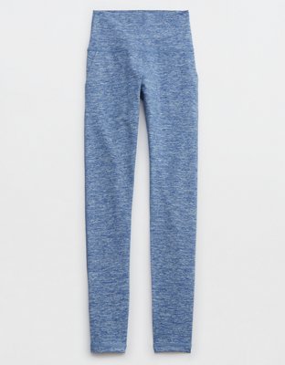 OFFLINE By Aerie The Hugger Coated Crop Slit Flare Legging