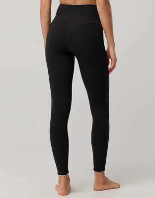 OFFLINE By Aerie Real Me XTRA Ribbed Picot Trim Crossover Legging