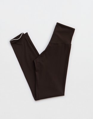 OFFLINE By Aerie Real Me XTRA Ribbed Picot Trim Crossover Legging