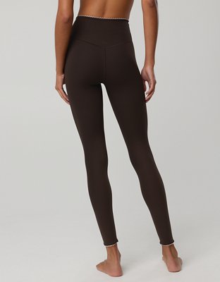 OFFLINE By Aerie Real Me XTRA Ribbed Picot Trim Crossover Legging
