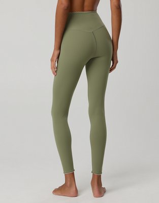OFFLINE By Aerie Real Me XTRA Ribbed Picot Trim Crossover Legging