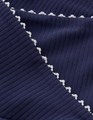 OFFLINE By Aerie Real Me XTRA Ribbed Picot Trim Crossover Legging