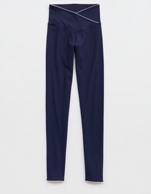 OFFLINE By Aerie Real Me XTRA Ribbed Picot Trim Crossover Legging