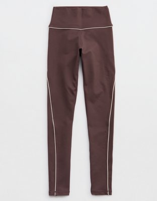 Женские леггинсы Offline By Aerie The Hugger High Waisted Piping, цвет: Relic — фото 3