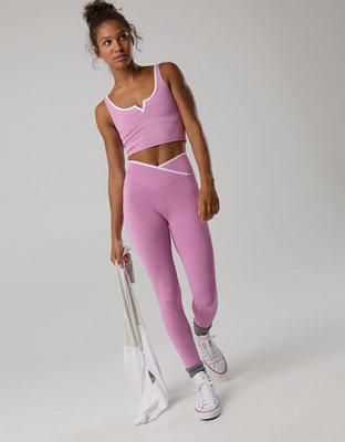 OFFLINE By Aerie Real Me Tipped High Waisted Crossover Legging