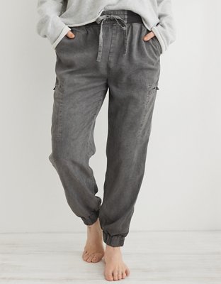 aerie twill cargo jogger