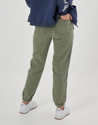 aerie twill cargo jogger