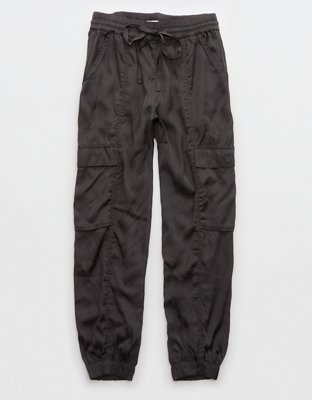 Aerie Satin Cargo Jogger