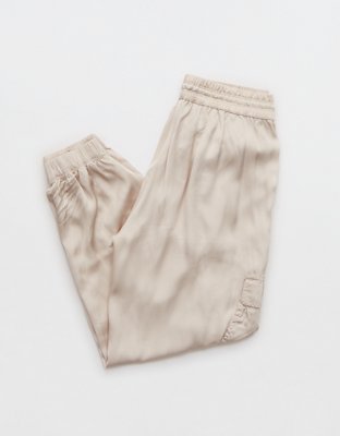 Aerie Satin Cargo Jogger