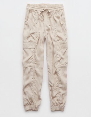 Aerie Satin Cargo Jogger