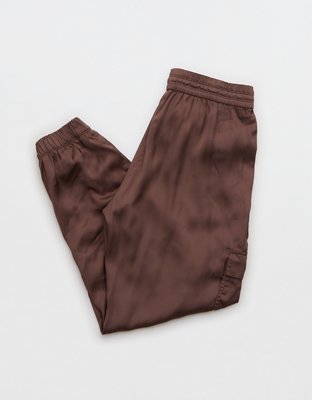 Женские брюки Aerie Satin Cargo Jogger — фото 5