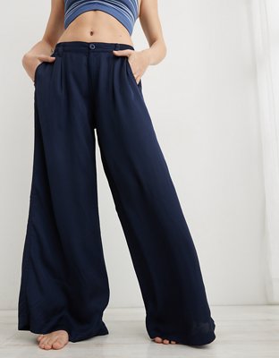 Aerie High Waisted Wide Leg Pant