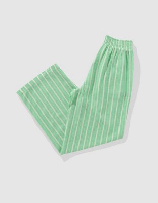 Aerie High Waisted Linen Blend Pant