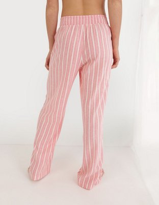 Aerie High Waisted Linen Blend Pant