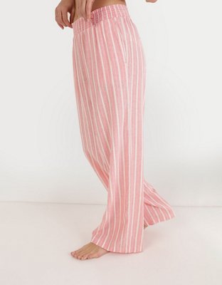 Aerie High Waisted Linen Blend Pant