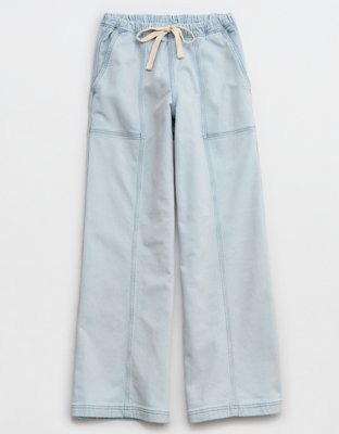 Waffle Knit Wide Leg Pants - From Marleylilly