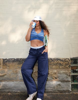 Baggy Cargo Pants - Blue