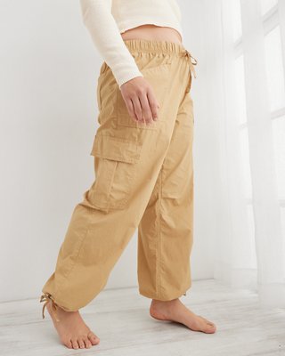 Women's Beige Streetwear Cargo Pants, Ruched Pant, Cargo Pants, Beige Pants,  Lightweight Pants -  Canada