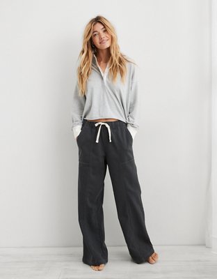 Aerie Smiley® Flannel Skater Pajama Pant