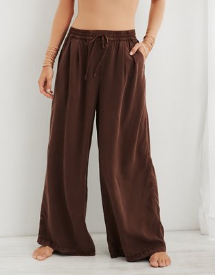 Shop Aerie High Waisted Wide Leg Pant online