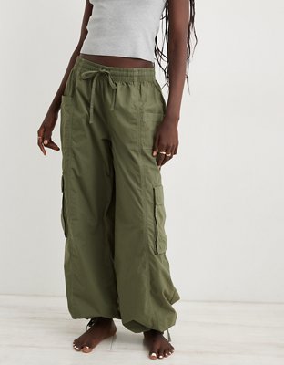 Aerie High Waisted Go-For-It Baggy Cargo Pant