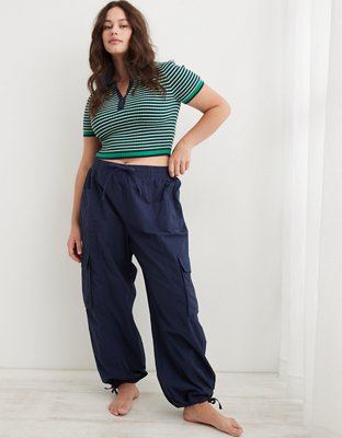 Aerie High Waisted Go-For-It Baggy Cargo Pant