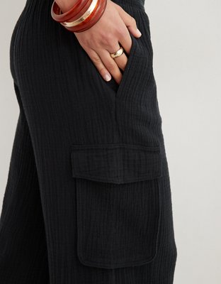 Aerie Gauzy High Waisted Cargo Pant