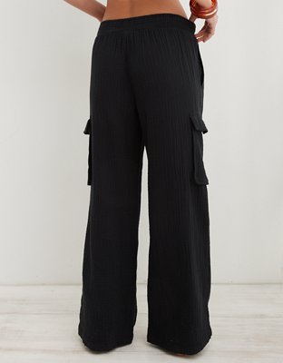 Aerie Gauzy High Waisted Cargo Pant