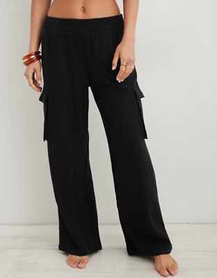 Aerie Gauzy High Waisted Cargo Pant
