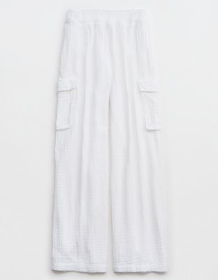 Aerie Gauzy High Waisted Cargo Pant