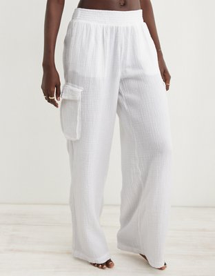 Aerie Gauzy High Waisted Cargo Pant