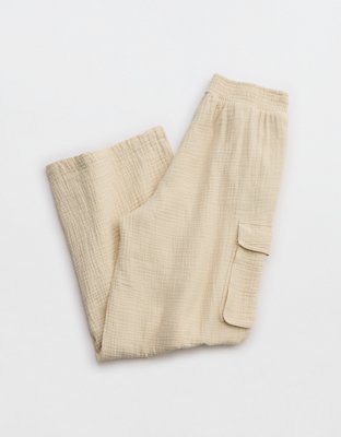 Aerie Gauzy High Waisted Cargo Pant