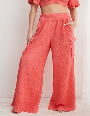 Aerie Gauzy High Waisted Cargo Pant