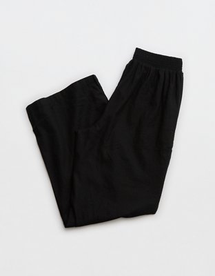Aerie High Waisted Linen Blend Pant