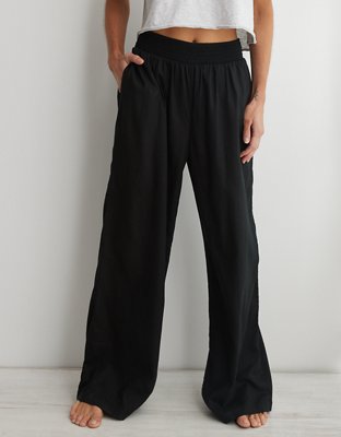 High-Waisted Wide-Leg Linen-Blend Pants for Women