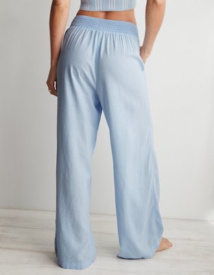 Aerie High Waisted Linen Blend Pant
