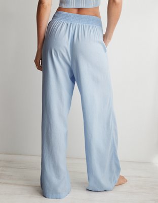 Aerie High Waisted Linen Blend Pool-To-Party Pant